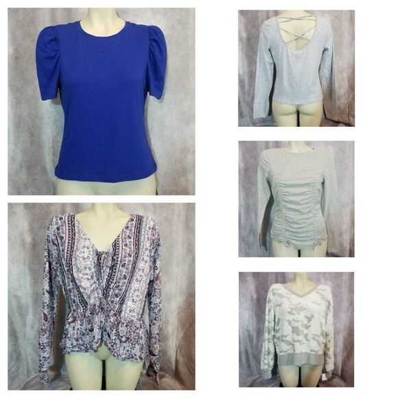 Bundle of 5 Derek Heart Tops NWT - Picture 1 of 6